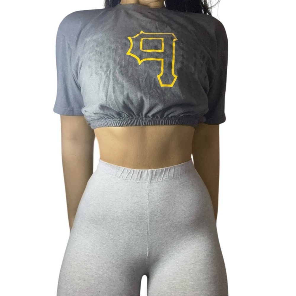 PITTSBURG PIRATES REWORKED CUSTOM CROP TOP